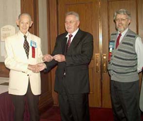 Presentation of special Convention medal for attendance at 51 consecutive C.N.A. conventions